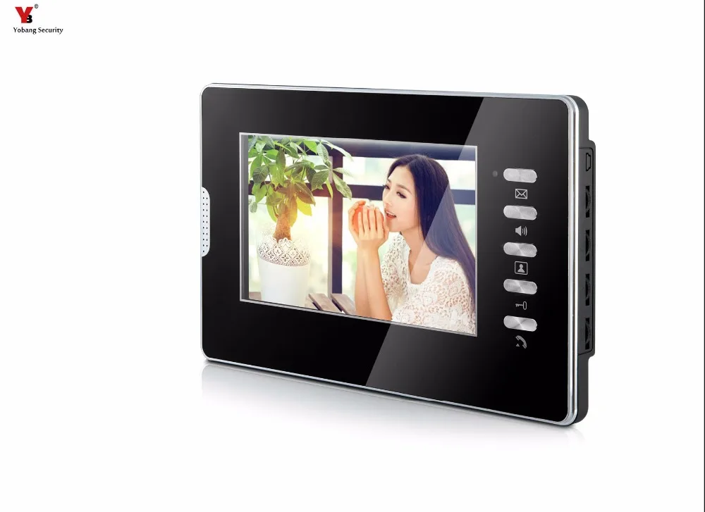 7 Inch Bedrade Monitor Werken Video Intercom Bedrade Verbinding 4pin Appartement Outdoor Camera