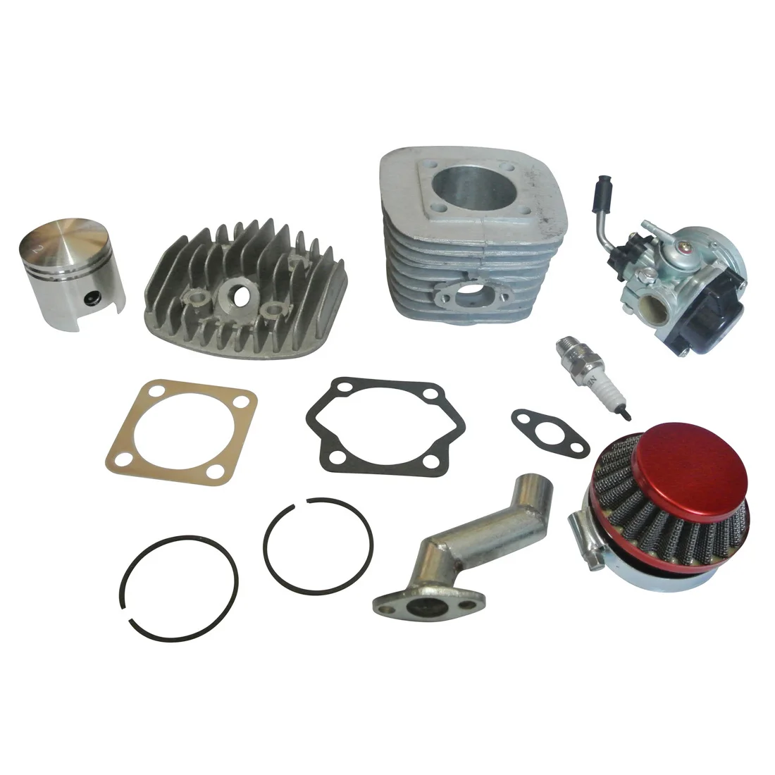 80cc 2-Stroke Motor Engine Kit Carburettor Cylinder Head & Gasket Air Filter