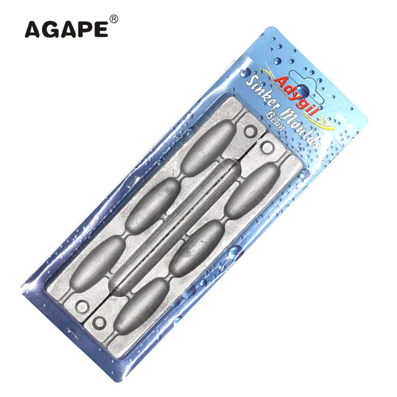 Agape TỰ LÀM Câu Cá Đậu Chì Lưới Khuôn Mẫu ADBESM/#5 Đậu Chì Lưới 80g 3 Sâu Răng