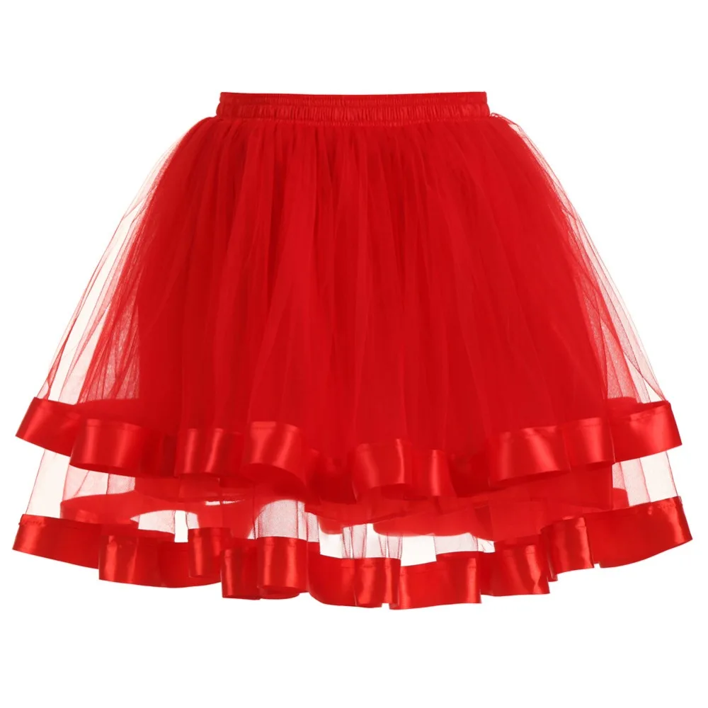 2018 Nova Primavera Verão Mulheres Curto Mini Saia Da Menina Para O Casamento Nupcial Da Dama de Honra Tulle Saia de Tule Tutu Lolita Sa