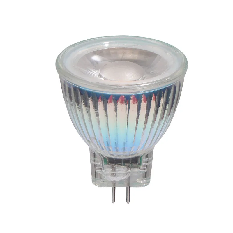 New Arrival MR11 COB Led Spotlight Glass Body GU4 Lamp Light AC/DC12V 220V MR11 7W Dimmable LED Bulb Warm White/Cool White lamp