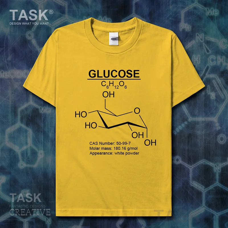 Glucose Molecular Formula Chemistry Subject new Tops t-shirt Short sleeve clothes mens t shirt casual jerseys sports Fashion 01