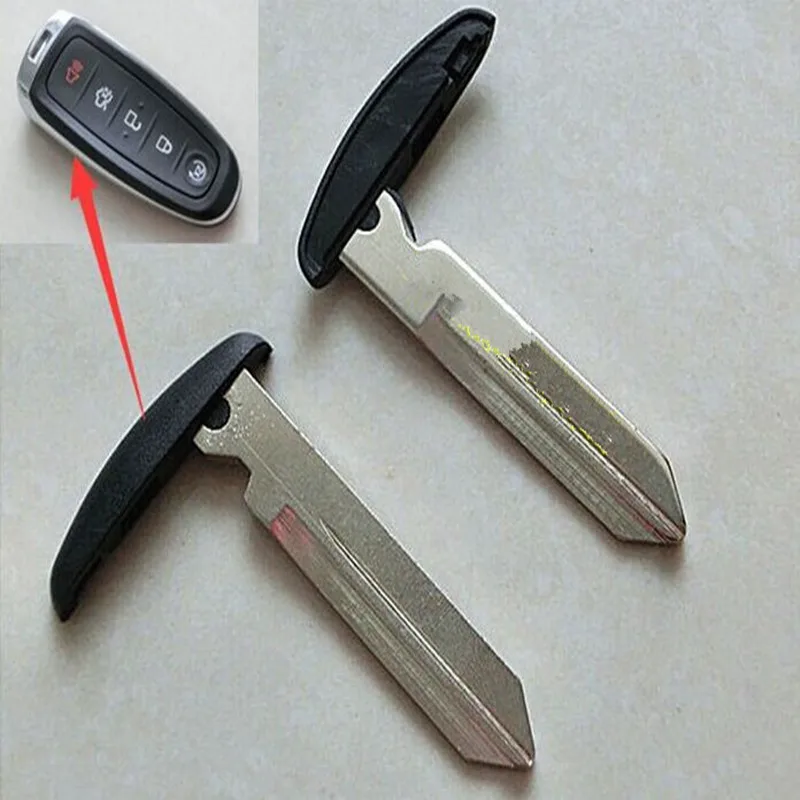 5pcs Uncut Smart Remote Key Insert Blank fit for FORD Edge Escape Explorer MKS MKT Emergency spare key blade