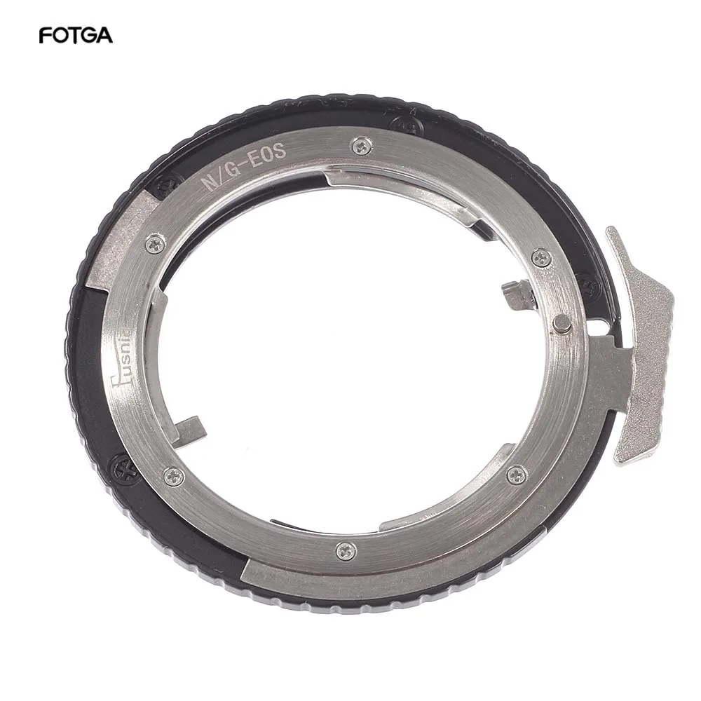 FOTGA Manual Focusing Lens Adapter Ring for Canon DSLR Camera Body to Nikon AI G D S Lens