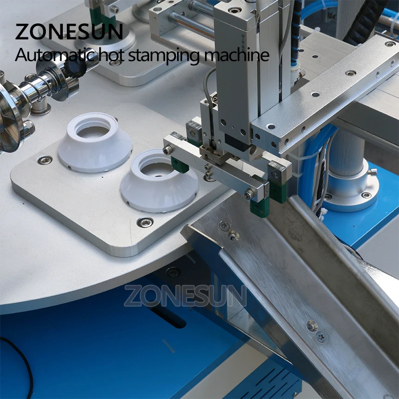 ZONESUN Automatic ZY-819S Customized Leather Hot Foil Stamping Machine Heat Press Machine for Bottle Cap or Cosmetic Bottle