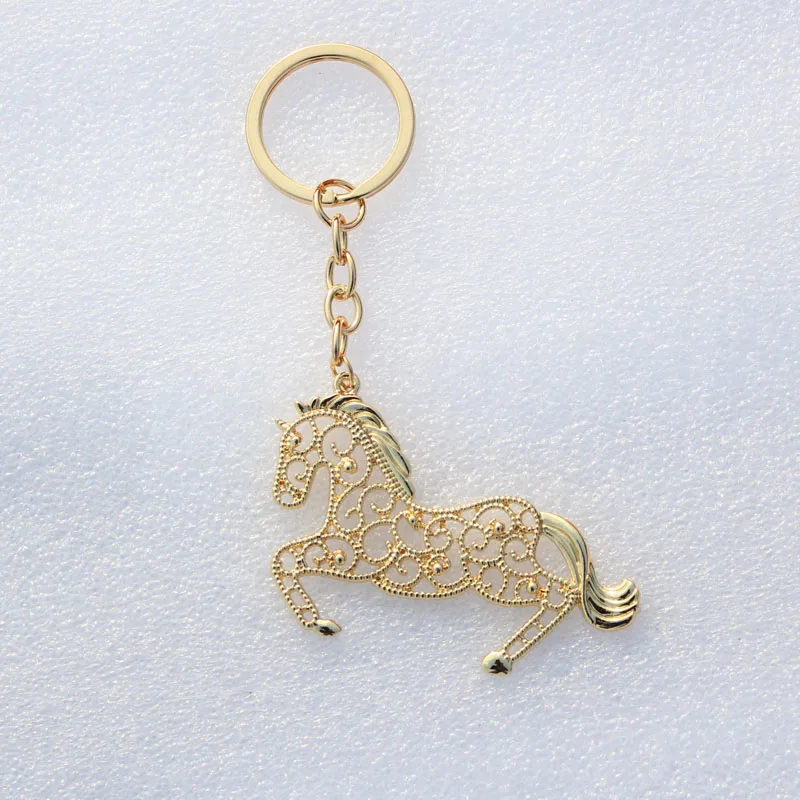 hzew run horse necklace gift big 7cm*4.5cm cute horse Horse pendant necklace