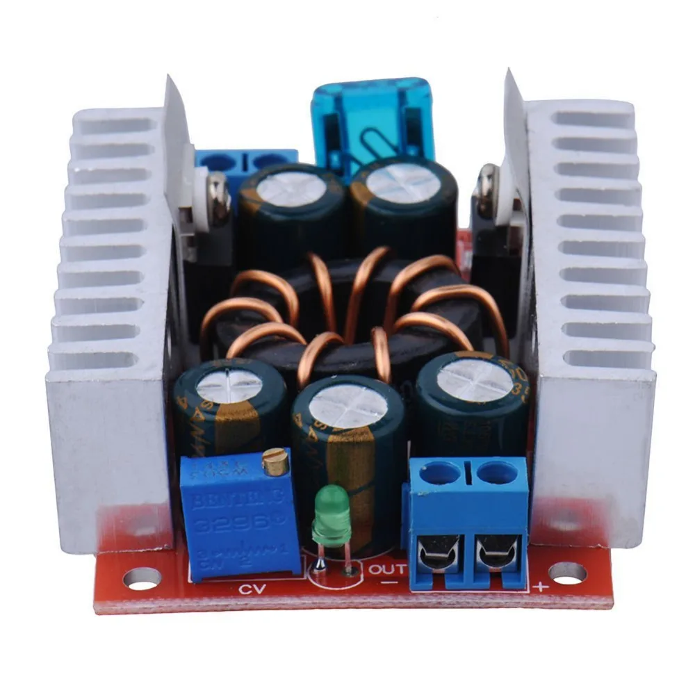 DIY LED U-Home DC to DC Buck Converter Voltage Regulator Step-down Convert Module Rated 15A 4V-30V to DC1.2-32V for LED Strip