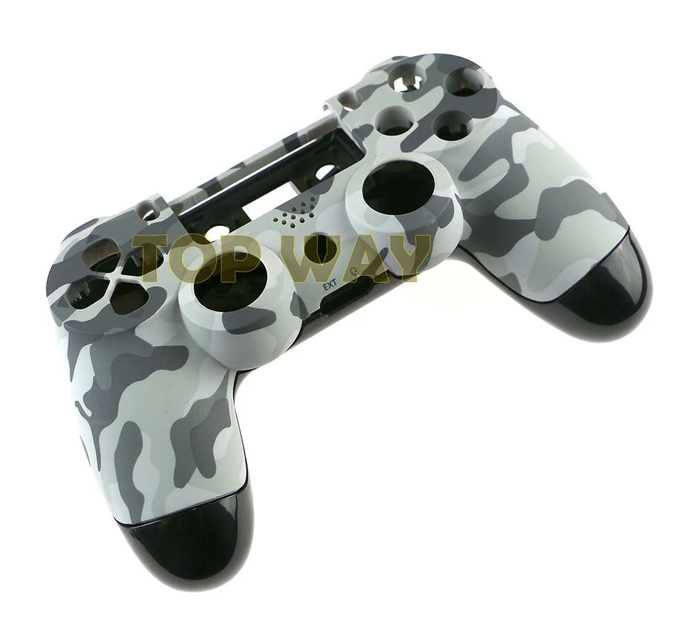 1PC Version Camouflage Full Housing Shell Case With Full Small Keys Conductive Parts For PS4 JDS 001 011 JDM Controller