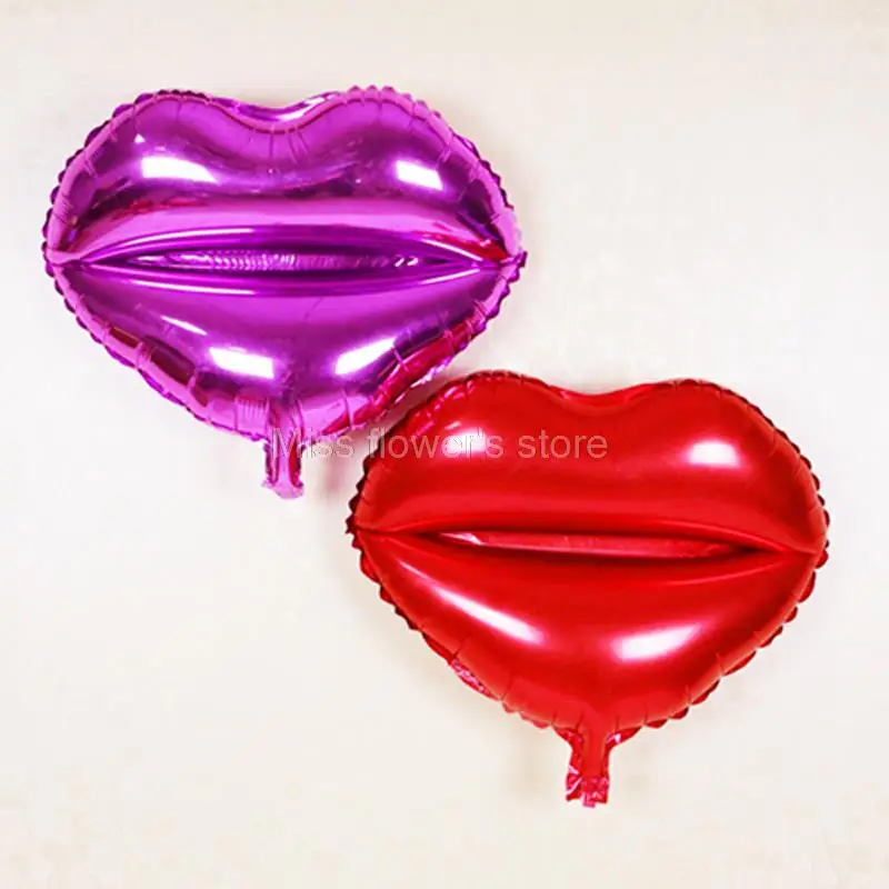 1 PCS Lip Shape Helium Foil Balloon For Love Valentine Wedding Engagement Party Decoration Supplies