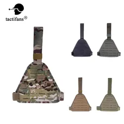 TACTIFANS Laser Cutting Molle Drop Leg Platform Panel High Ride Drop Leg Panels Hook And Loop Belt Strap Padded Interior Mesh