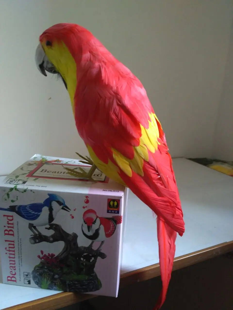 

new simulation red parrot toy polyethylene&furs parrot model gift about 40cm 1410