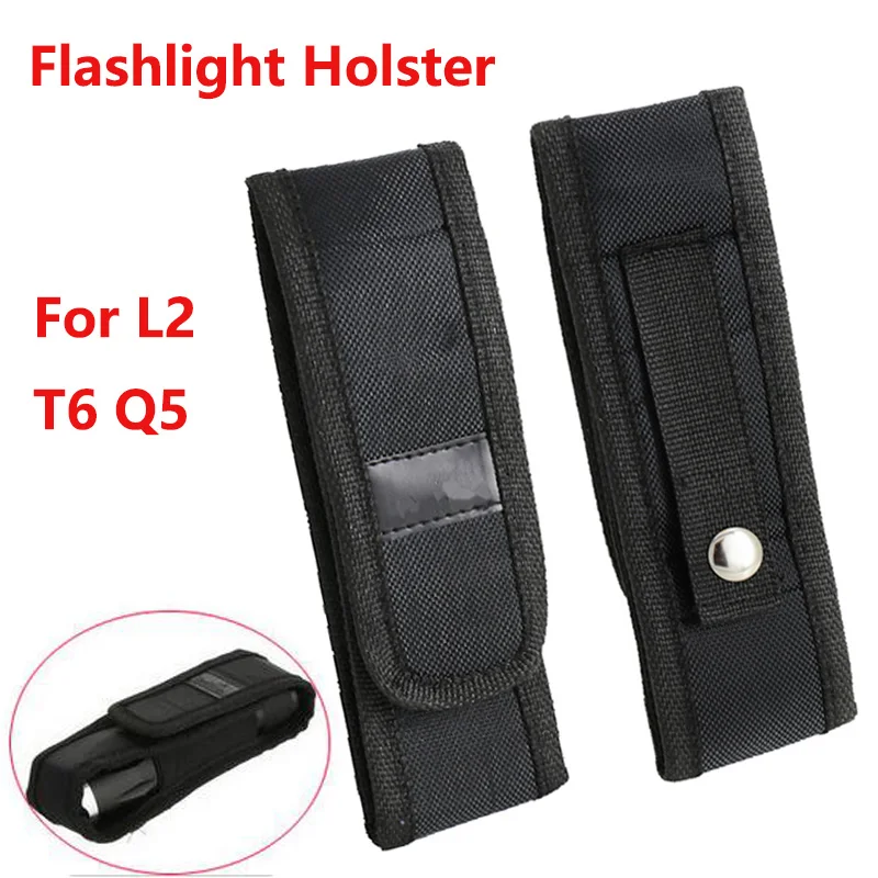 Portable LED Flashlight Holster Pouch Nylon Torch Case Pouch Torch Cover For Flashlight 501B 502B C8 -15.5cm To 18cm Torch