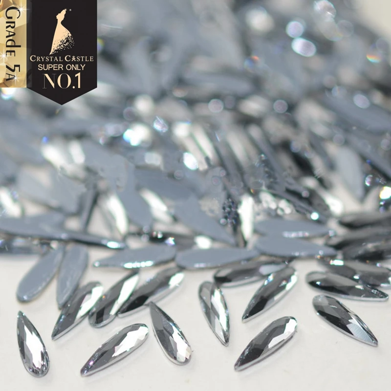 Crystal Castle Nagel Strass steine für Handwerk, Bling bling Circle, Mond, Herz Strass, Schuhe Steine, 3D Nail Art Glas Kristall – Detail 6