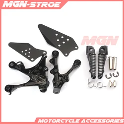 Front footpegs Foot pegs Footrest Pedals Bracket For KAWASAKI ZX6R ZX-6R 2005-2008 05 06 07 08 ZX636 2005-2006 05 06 Motorcycle