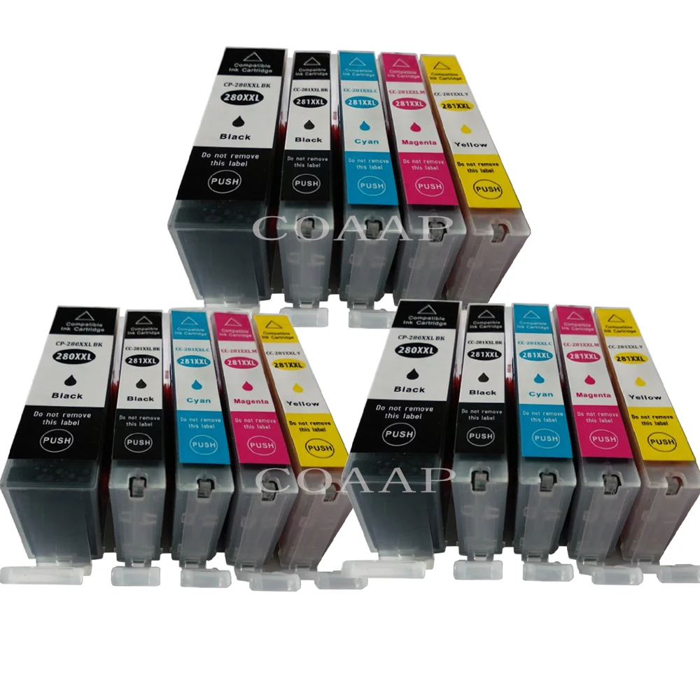 Compatible inks for Canon PGI 280 CLI 281 PGI280XL CLI281XL Ink Cartridge For PIXMA TR7520 TR8520 TS6120 TS8120 TS9120 Printer