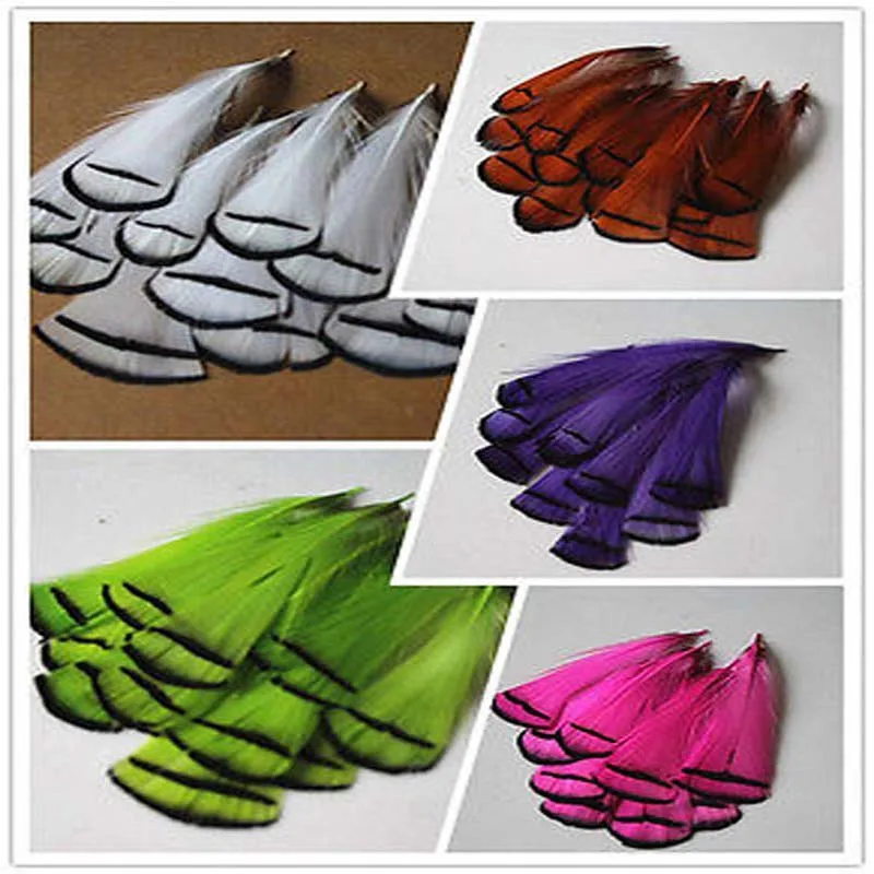 New!Free shipping   10pcs  beautiful 2-4 inch/5-10 golden pheasant feathers Color choice