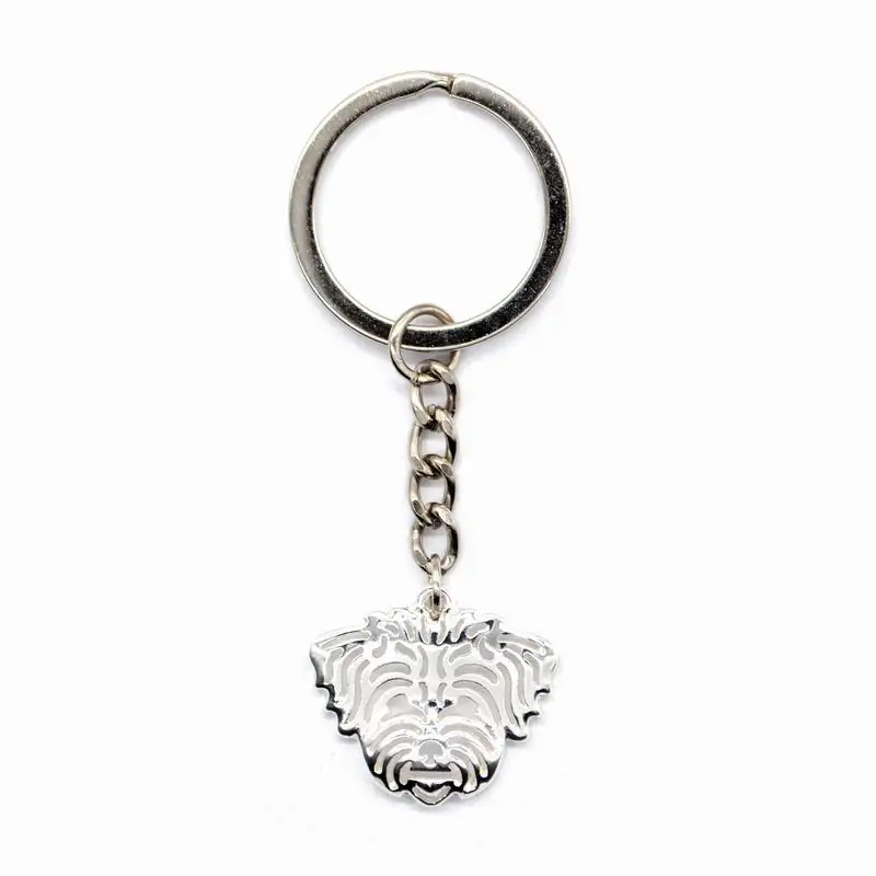 Hot Sale Women's Coton de Tulear Pet Key Chains Jewelry Bichon Frise Dog Key Chains