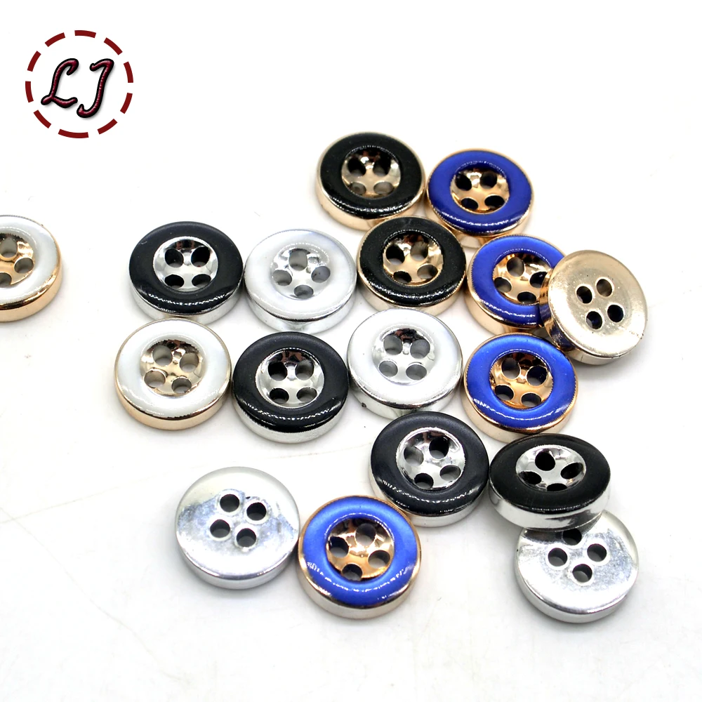 30pcs/lot small round gold silver sewing Button for women cloth T-shirt joker fashion button garment accessory scrapbooking DIY