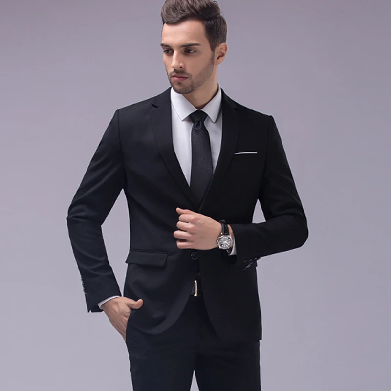 Blazers Pants Vest Sets / 2023 New Fashion Groom Wedding Dress Suits / Men\'s Casual Business 3 Piece Suit Jacket Coat Trousers