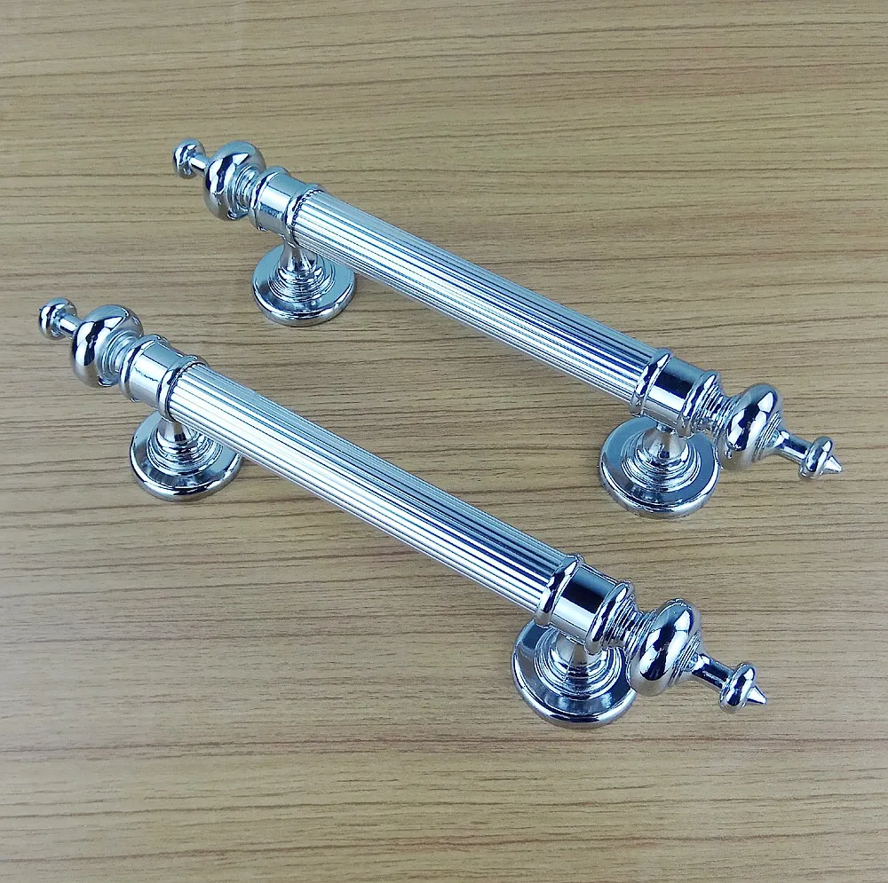

1pcs Modern Chrome Wooden Door Handle Bathroom Balcony Bedroom Sliding Door Fire-proof Door Handle Furniture Wardrobe Pull Knobs