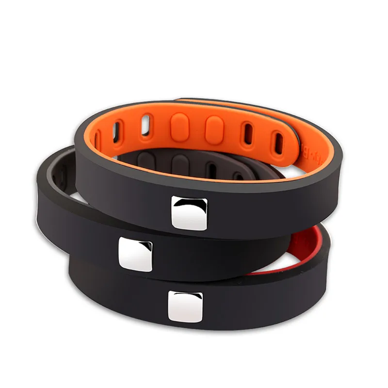 

New Magnetic Silicone Bracelet Healthy Two-Color Bracelet Energy Bracelet for Men and Women