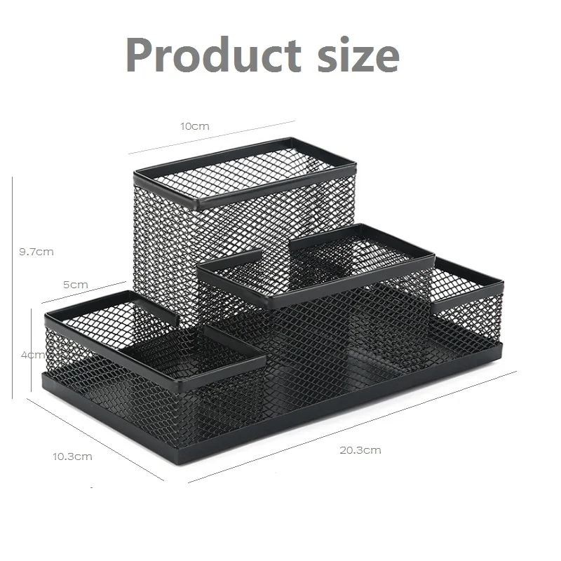 اللوازم المكتبية القرطاسية قلم رصاص حامل شبكة الجدول مكتب منظم صندوق تخزين لطلاب المدارس