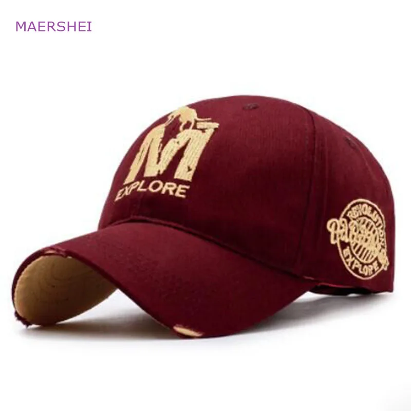 MAERSHEI Fashion couple embroidered baseball cap men\'s outdoor sports hat ladies sunscreen visor cap