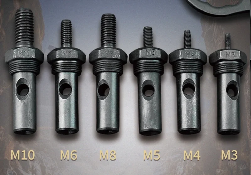 New Rivet nut Head Pull riveting nut gun head spare part cap gun manual gun nut screw rod supporting accessories M3 M4 M5 M6 M8