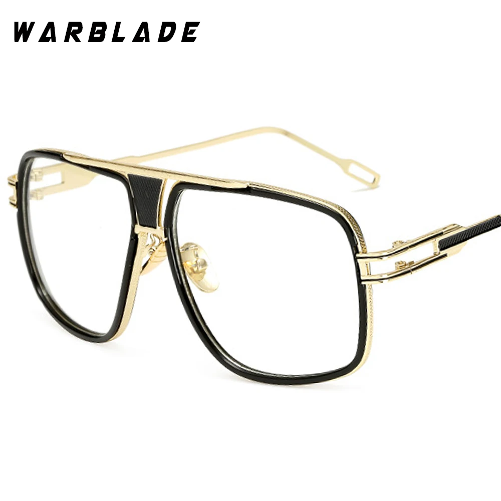 18K Gold Überzogene Quadratische Männer Sonnenbrille Frauen Paar Flache Top Luxus Marke Design Damen Sonnenbrille Shades Brad Sonnenbrille