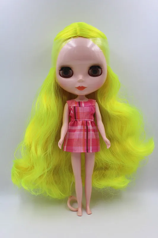 Special sale doll yellow hair Blygirl Blyth doll normal body 7 joint nude doll DIY  doll normal skin