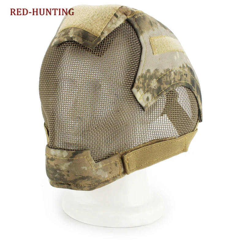 Airsoft Mask Full Face Mask War Game Steel Mesh Protective Mask