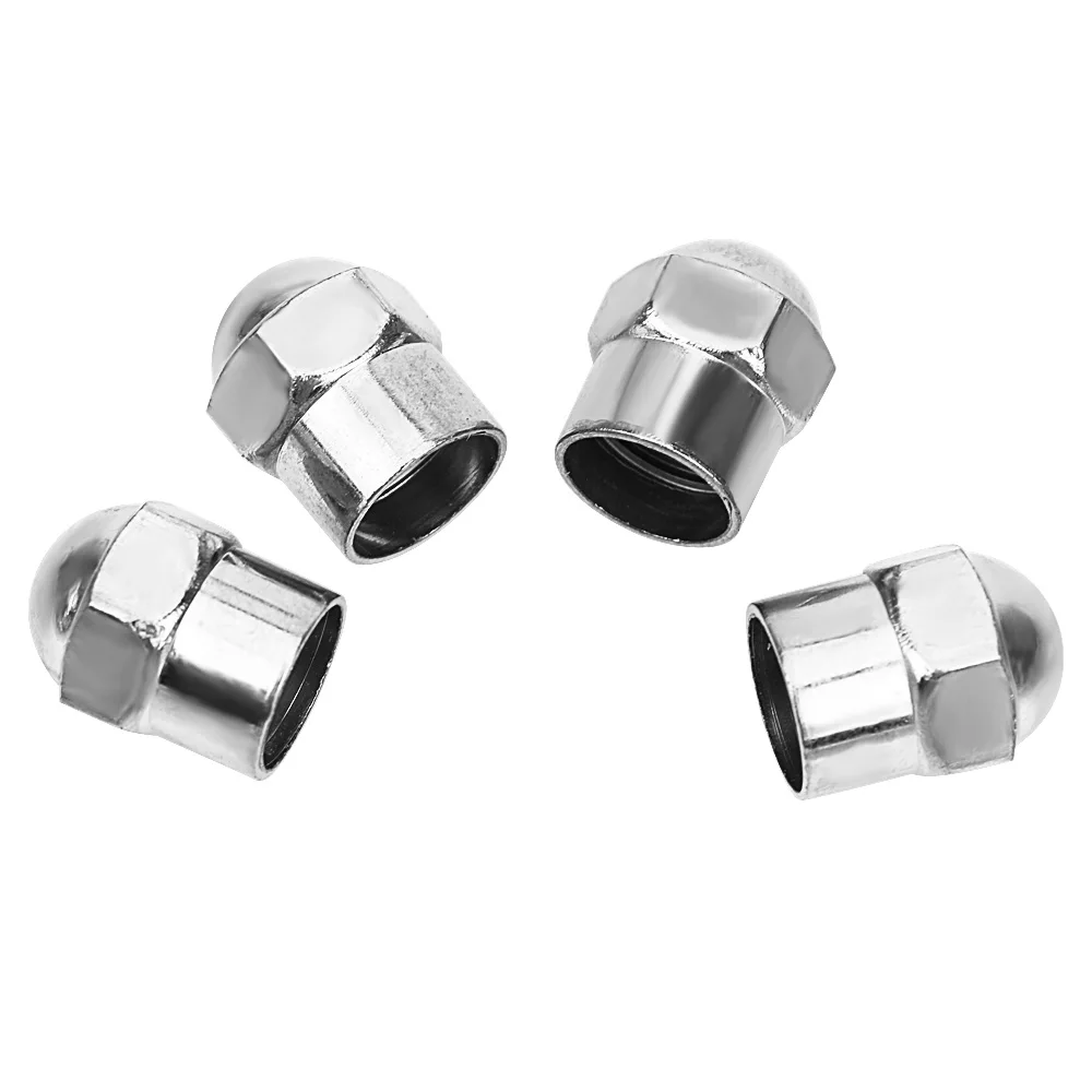 100Pcs Car Tyre Air Pressure Caps Chrome Plated Airtight Cover Plastic Auto Car Wheel Tire Valve Stem Cap Tire Accessories