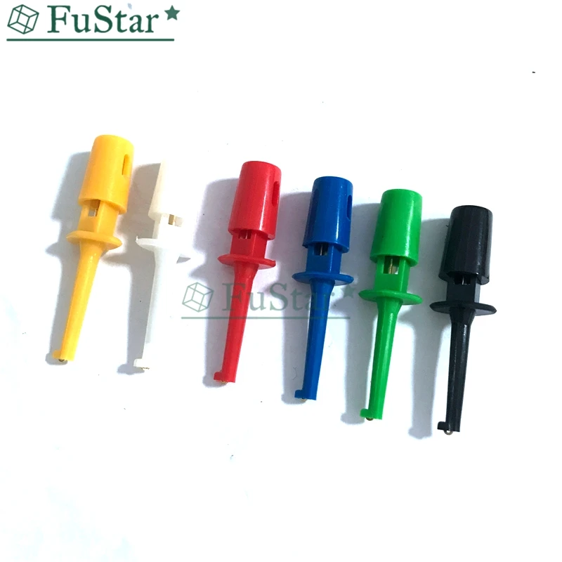 12PCS New MLead Wire Kit Test Hook Clip Grabbers Test Probe SMT/SMD IC D20 Cable Welding Test Clip Hot 6 color each 2pcs