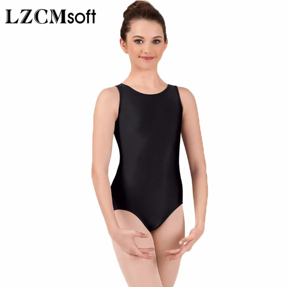 Lzcmsoft Meisjes Eenvoudige Basic Tank Ballet Klasse Dans Maillots Stretch Nylon Dans Kostuums Todder Gymnastiek Suits Badpakken