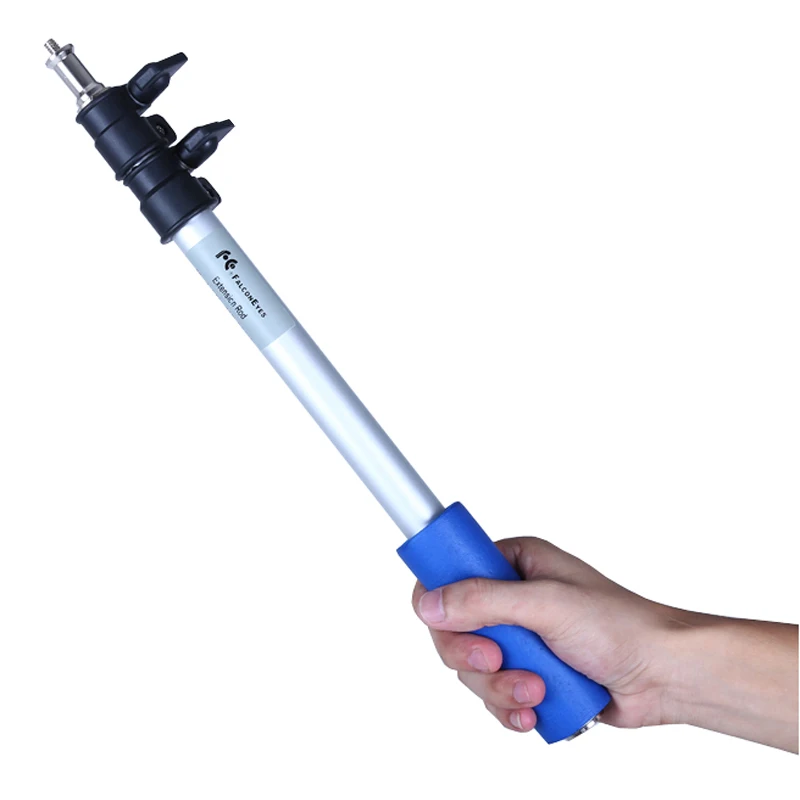 Алюминиевый нескользящий удлинитель Falconeyes, 95 см, ручка-держатель с металлическим винтом 1/4 дюйма для Светодиодный светодиодная лампа, студийная вспышка