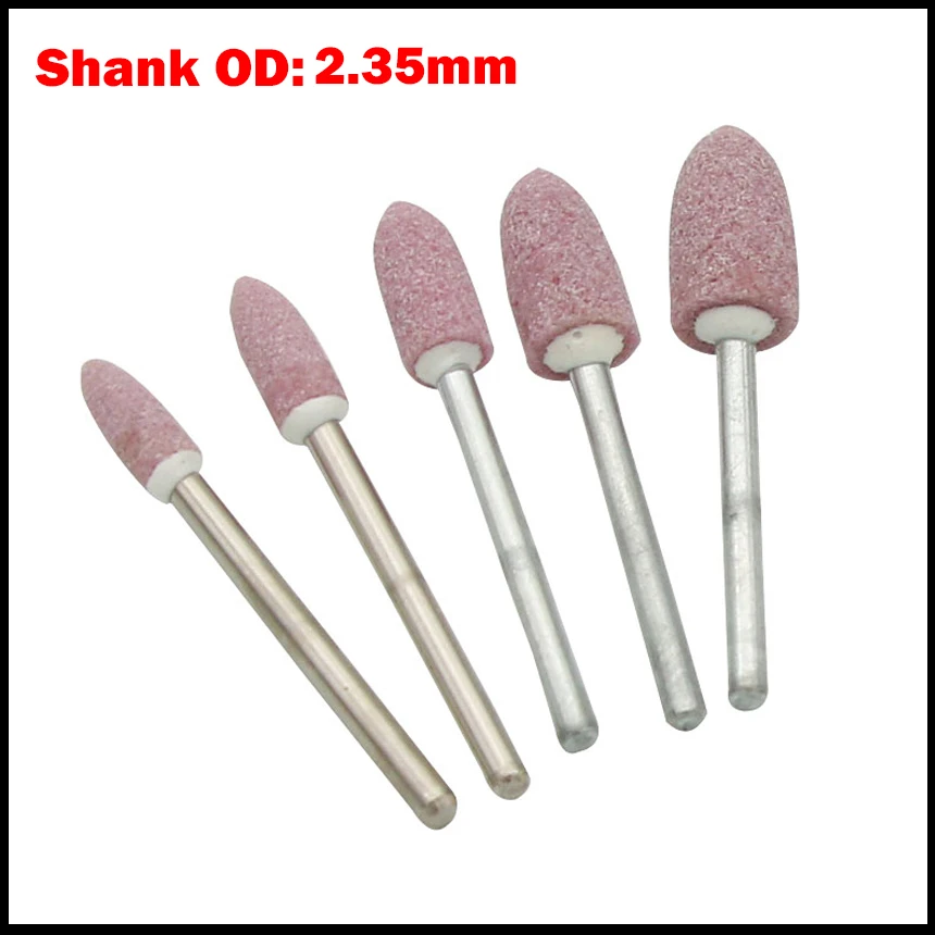 

2.35mm Shank OD 4mm 5mm 6mm 8mm 10mm Taper Head OD Dremel Rotary Power Tool Metal Jade Grinding Buffing Wheel Polishing Head