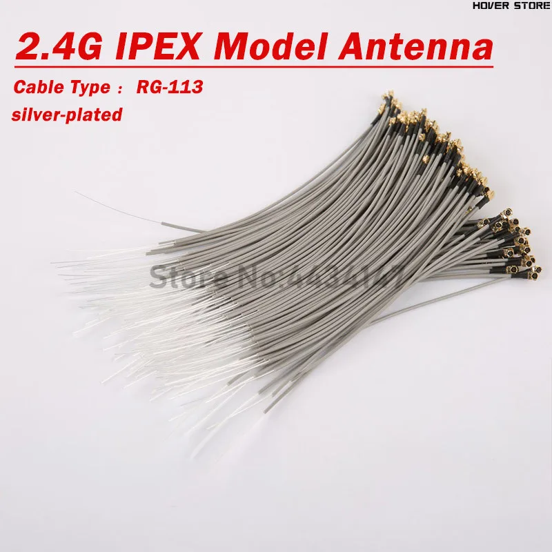 Silver-plated Feeder Model Airplane 2.4G Receiver small Antenna IPEX Connector for Frsky,Futaba,JR,Hitec,Flysky Replacement Part