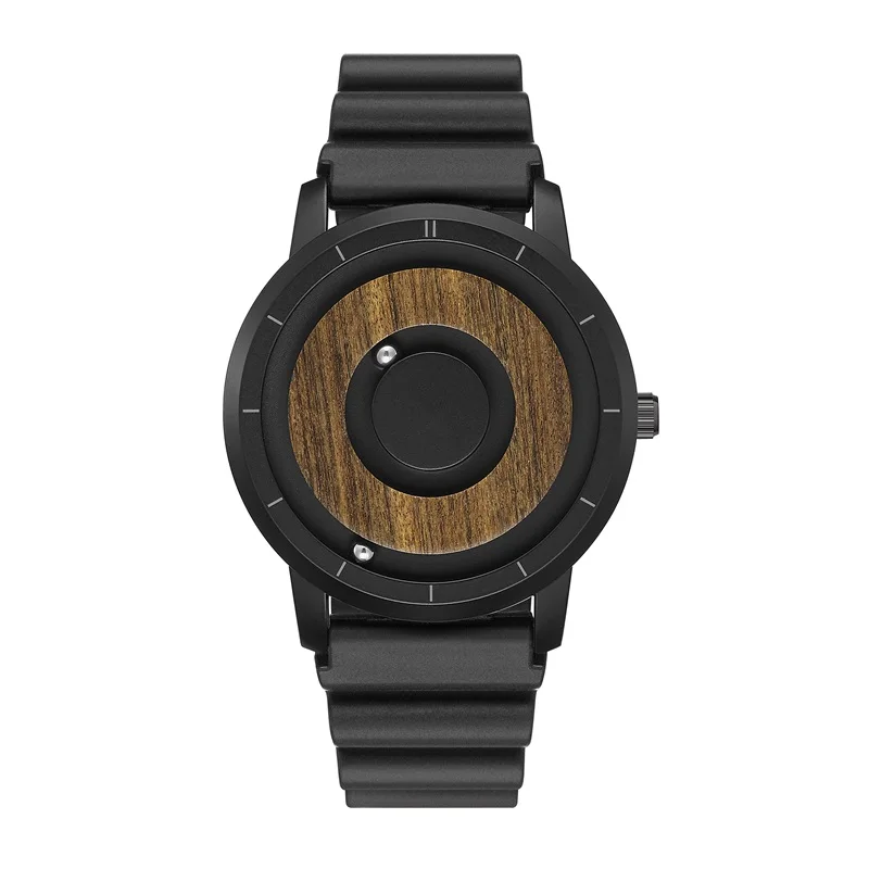 EUTOUR-reloj analógico de cuarzo para hombre, accesorio de pulsera de cuarzo resistente al agua con cronógrafo, complemento Masculino de marca de lujo con esfera magnética y puntero único