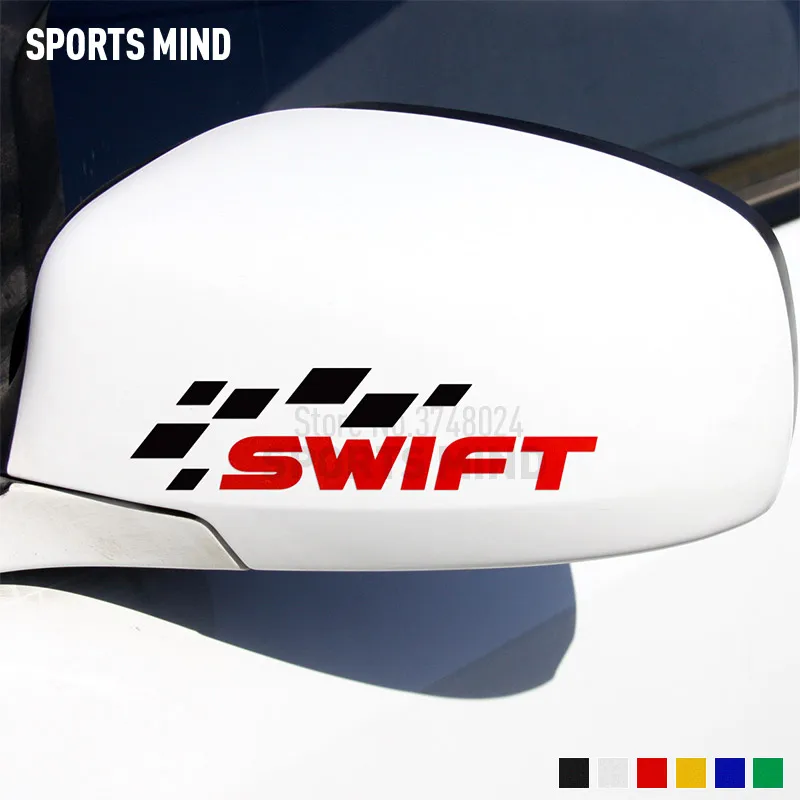 

1 Pair SPORTS MIND For Suzuki Swift Accessories Car Styling Automobiles Rearview Mirror Car Sticker Decal