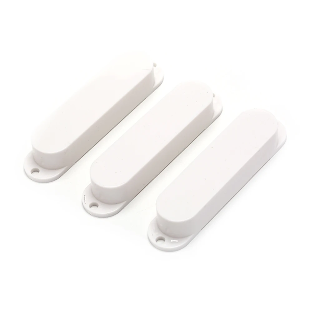 3pcs Electric Guitar Black White yellow Closed Plastic Single Coil Guitar Pickup Covers For single cover pickup cover