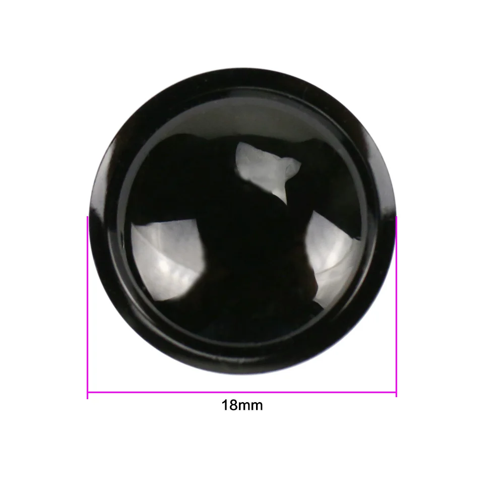 GHXAMP 18mm Speaker Dust Cap Cover Woofer Subwoofer Speaker Repair Parts Black Bright Dust Cap  2PCS