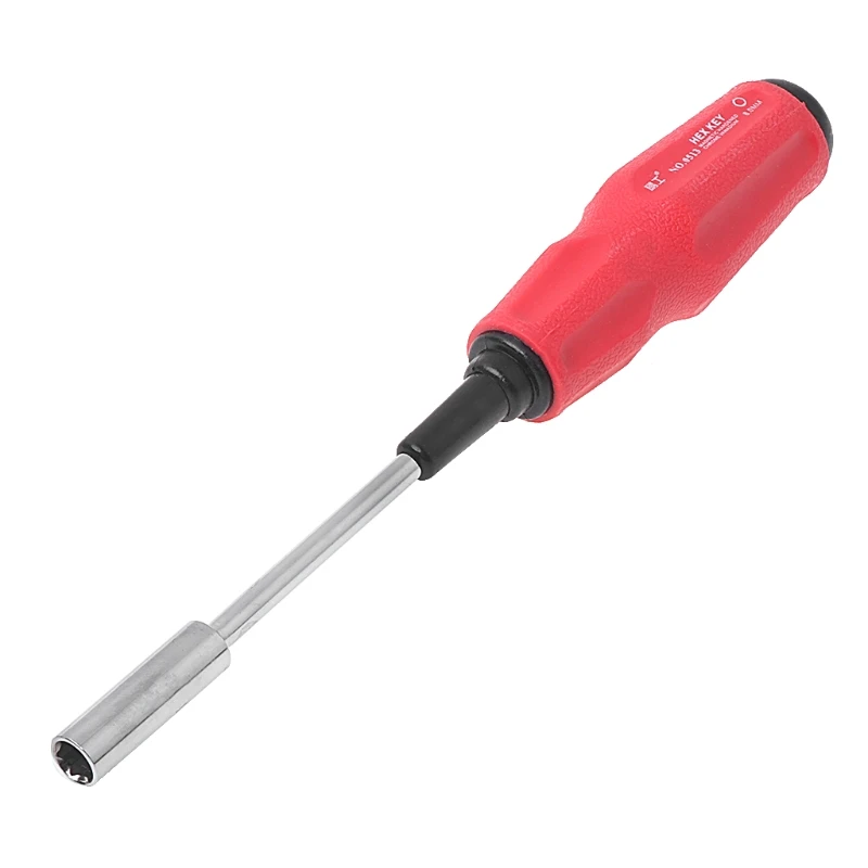 New quality Hollow-Shaft Nut Driver Hex Bit Socket Key Wrench Screwdriver Hand Tool 7-14mm