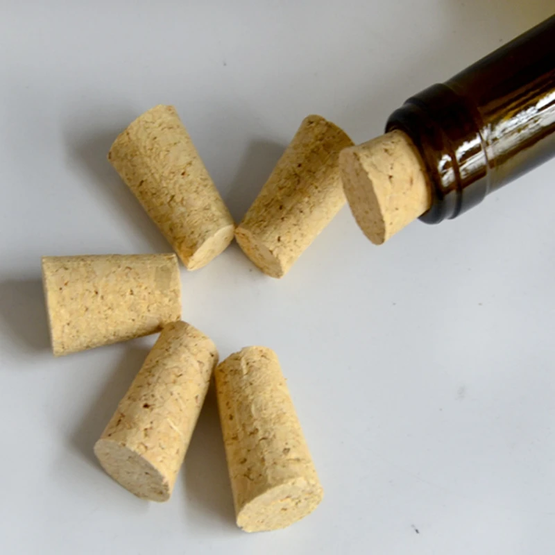 

1000pcs/lot Wood Corks Cone Wine Stopper Corks Tapered Corks Stopper Bar Tools Sealing Caps Beer Bottle Cork