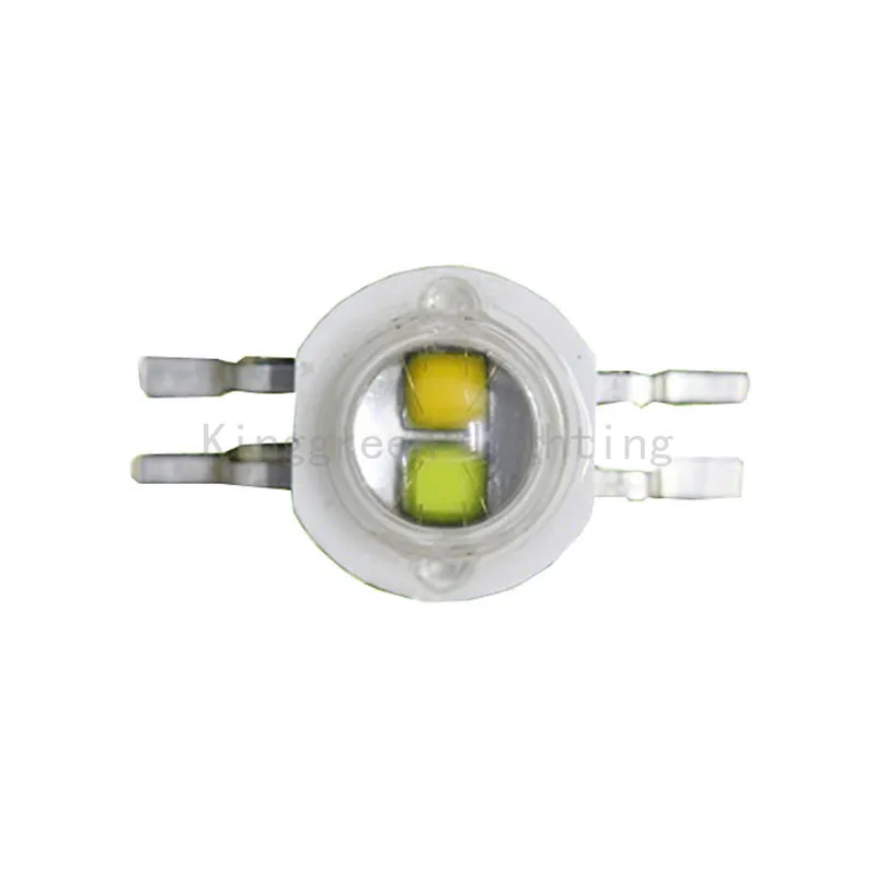 50X New design CCT dimmable 2W high power led double color temperature WW (3000K) + CW(6000K)