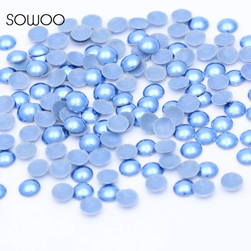 Eco-friendly lead free  Metal Hot Fix Studs Dome Shape Half Round Cobalt Dome Studs  hot fix half round studs baby studs