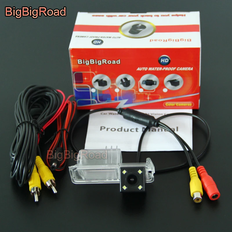 BigBigRoad Per Volkswagen Nuovo Magotan Bora Auto Vista Posteriore Retromarcia Telecamera di Backup Visione Notturna Telecamera di Parcheggio Connettore RCA