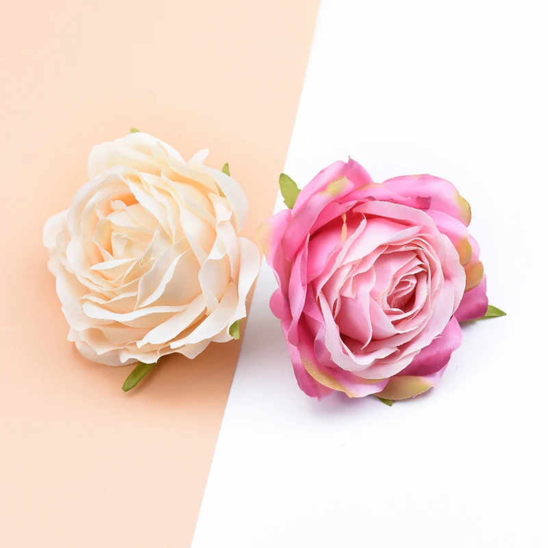 6/10 Stück hochwertige Rosen-Seidenblumen, künstliche Pflanzen für Wanddekoration, DIY-Hochzeits- und Heimdekorationszubehör, Kunstblumen zur Dekoration – Detail 4