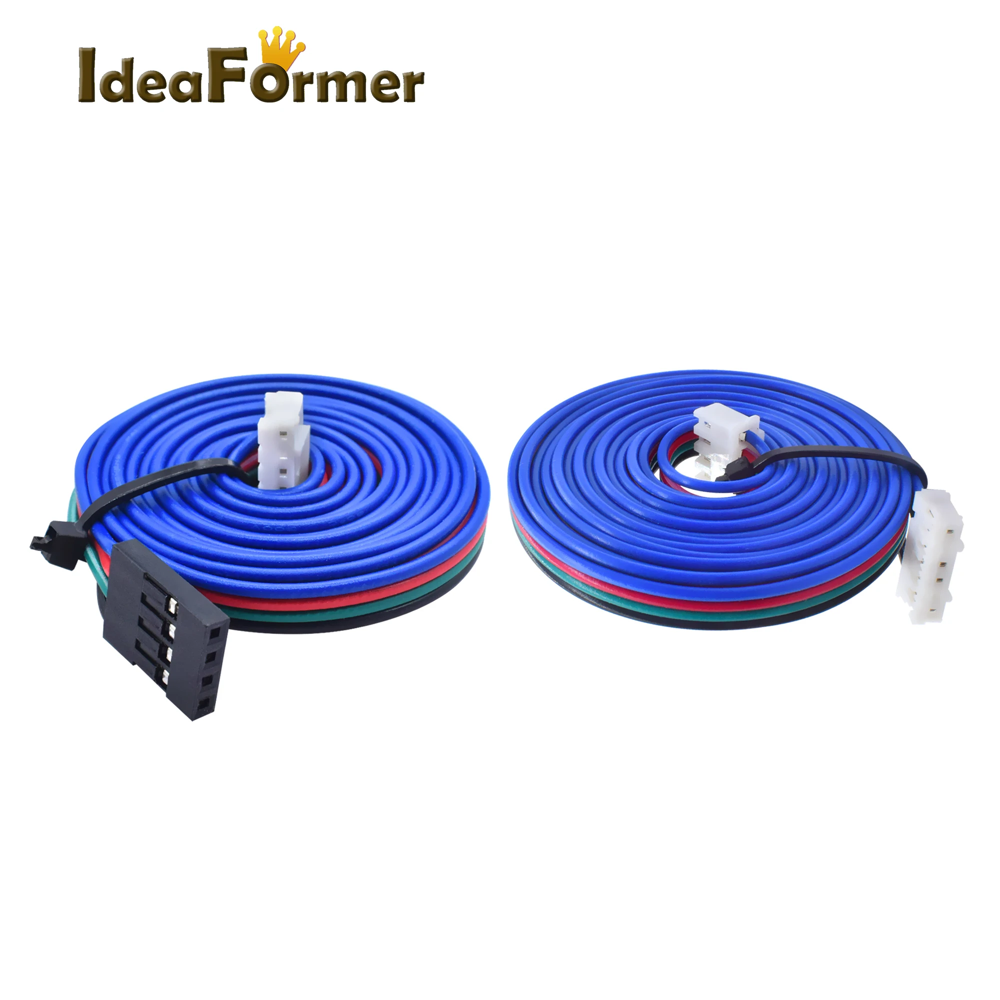 1 Uds. Cables de Motor paso a paso de 10cm/50cm/100cm/150mm Cable de extensión de PH2.0-4pin de 6 pines XH2.54 terminal DuPont negro para piezas de impresora 3D