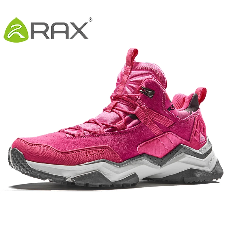 RAX Women's Hiking Shoes Waterproof Socklining for Professional Mountaining Women Anti-slip Natural Mountaining Trekking Shoes