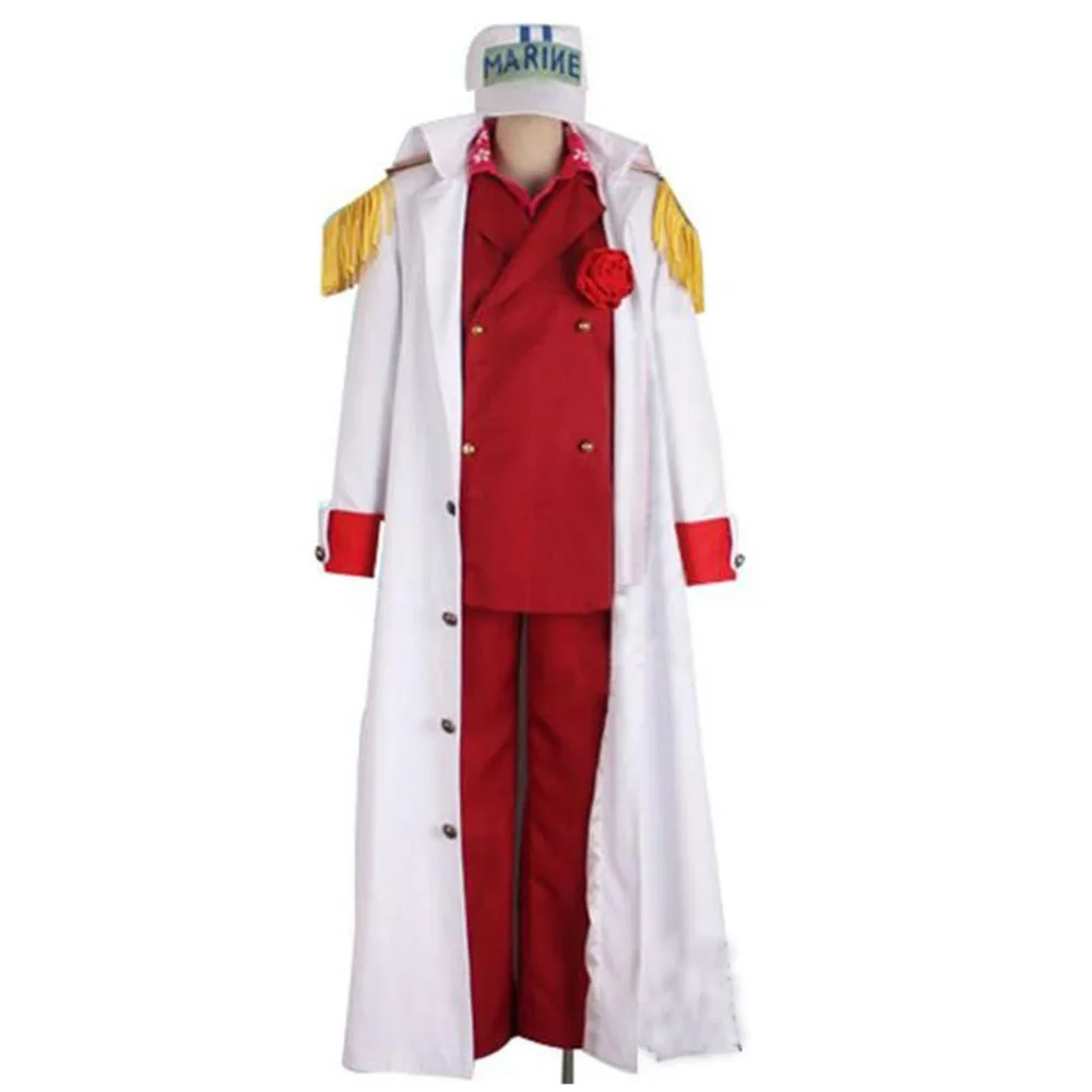 2024 New Popular Anime Cosplay Akainu Sakazuki Borsalino Sengoku Halloween Justice Navy Uniforms